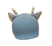 Baoblaze Cubierta para Casco de Esquí con Orejas de Animal Gorro Tejido Protector Decorativo Universal para Diversión Adecuada para Esquí Snowboard Fiestas Inf, Orejas de Reno Azules