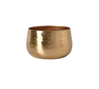 Baoblaze Cuenco Industrial Cuenco Decorativo Centro de Mesa Frutero Bandeja Minimalista de Aluminio con Superficie Que Refleja la Luz Adecuado para Comedor Consola Estantería, Bronce, 18 18 11.5cm