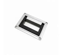 Baoblaze de Armario con Manija Empotrada Asa Plegable Jaladera de Panel Aleación de Zinc Compacta con Instalación Limpia y Uso Prolongado Adecuado para Puertas, Array, Plateado Y Negro, Grande