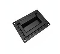 Baoblaze de Armario con Manija Empotrada Asa Plegable Jaladera de Panel Aleación de Zinc Compacta con Instalación Limpia y Uso Prolongado Adecuado para Puertas, Array, Negro, Grande