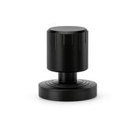 Baoblaze de Café Espresso Tamper Compacto con Mecanismo de Presión Constante de Dos Resortes Base Plana de 51 Mm con Rosca Acero Inoxidable Negro con Soporte