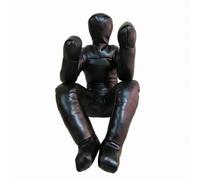 Baoblaze de Entrenamiento Figura Humanoide Muñeco de Brazos Largos Superficie Antideslizante Manos Acolchadas Adecuado para Entrenamiento de Control Corporal, Negro, 165/25KG
