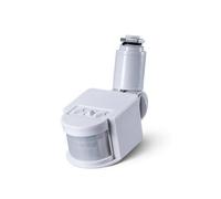 Baoblaze de Movimiento con Interruptor de Luz Detección y Microondas Retardo Configurable Cuerpo Compacto de Adecuado para Pasillos Escuelas Almacenes, White, Infrared 110-240v
