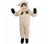 Baoblaze Disfraz de Oveja Infantil Traje Animal Conjunto Cosplay Confección Suave y Elástica Que Facilita Adecuado para Escolares de Halloween Fiestas, M, Oveja Hembra