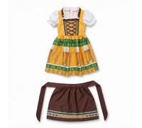 Baoblaze Disfraz Infantil Tradicional Dirndl Traje Vestido Folclórico Apronado Estilo Bávaro con Panel de Cintura y Adecuado para Festivales Culturales, L