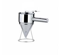 Baoblaze Dispensador de Dispensador de Repostería Embudo Pastelero Utensilio de Cocina de Acero Inoxidable con Mango Ergonómico y Control Preciso de Porciones, 600ML 8MM