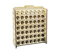 Baoblaze dor de Pintura de Madera, Soporte para Pinturas, Accesorios Multiusos para Artistas, Capacidad para 49 Botellas, Soporte para Pintura a Mano, 21.5 Mm