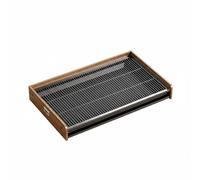 Baoblaze Entrenador de Baño para Perros Bandeja Sanitaria para Mascotas con Estructura de Tablero y Alambre Fácil Enjuague Adecuado para Rutina Interior Mascotas Energeticas, Acero Madera L