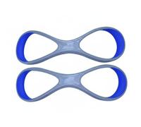 Baoblaze Entrenador de Natación para Adultos Paleta de Brazos Herramienta para Desarrollo Unificación de Antebrazo y Mano para Mejorar decuado para, Gris Con Azul, L Adultos