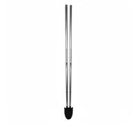Baoblaze Entrenador de Putt de Golf Entrenador Ayuda Herramienta Dispositivo Portátil con Eje Extensible Estabiliza y la Cara del Putter para Mayor Precisión, Plata