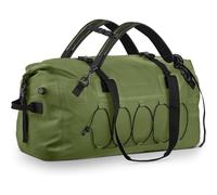 Baoblaze Equipaje de Motocicleta Bolsa Trasera Impermeable Bolsa de Viaje Maleta Duffel Bolsa de Asiento Asas Dobles y Correa Ajustable para Transporte Fuera, Array, Verde Militar, 80L