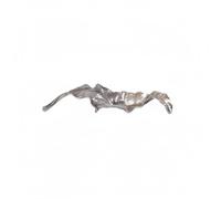 Baoblaze Escultura Hoja de Aluminio Bandeja Decorativa Centro de Mesa Plato Ornamental Cuenco Vacía Bolsillos Brillo Acabado, Pequeño, Hoja De Árbol Marchita De Aluminio, Pequeña, 47x16x10cm