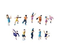 Baoblaze Figuras de jugador deportivo en miniatura 1:100, figuras de personas pequeñas, pequeñas figuras de muñecas casa de muñecas, figura de persona, figura realista para mesa de arena, diseño de