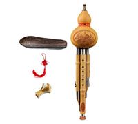 Baoblaze Flauta Hulusi, instrumento musical tradicional chino profesional, flauta de cucurbitáceas de calabaza para práctica de interpretación, ejercicio, tecla c