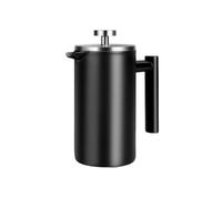 Baoblaze Francesa Cafetera Tetera Jarra Cafetera Inoxidable 304 con Doble Malla Que Retiene Sedimentos y Deja Pasar Aceites Apta para Café y Té con Asa