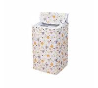Baoblaze Funda para Lavadora Protector Máquina Ropa Diseño Moderno Material Resistente Poliéster Adecuada para Hogar Lavandería y, Extra Grande con Tapa Superior, Zoo Alegre
