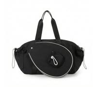 Baoblaze Funda para Raquetas Deportivas Estuche de Raqueta Bolsa de Transporte Tote Ligera con Panel Frontal con Forma Bolsillos Laterales con Cordón Ojales, Array, Negro, Pequeño
