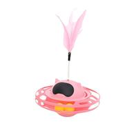 Baoblaze Gatos Bola Vaso Juguetes Entrenamiento 360° Giratorio Interior Gatos Jugar Juguetes Gato Ejercicio Juguete, Rosa