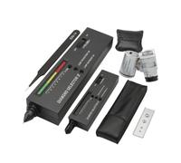 Baoblaze Gemstone Tester Probador de Diamantes Lápiz Verificador Comprobador de Portátil con Señales Luminosas y Control de Volumen Cuerpo Compacto con Estuche