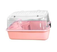 Baoblaze Gran hámster Jaula hámster recinto de Transpirable Juegos Entrenamiento hábitat hábitat de Juego casa para Erizo, Rosa