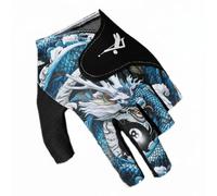 Baoblaze Guante de Guante de Snooker Cubierta de Dedos Puente Firme Ajuste Cómodo de Nylon y Spandex Apto para Jugadores en Club Social Locales y Prácticas, Tótem Dragón