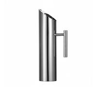 Baoblaze Jarra de Acero Inoxidable Pitcher Jarra Recipiente Diseño Recto en Acero 304 para y Servir Bebidas Frías con Menos Esfuerzo Angulada Adecuada para Mesa Cocina Reuniones, 2.0L