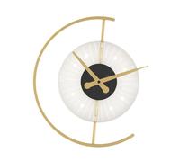 Baoblaze Lámpara de pared con reloj nórdico, apliques de pared, decoración del hogar, pantalla de reloj, reloj acrílico, luz LED de pared para dormitorio, sala