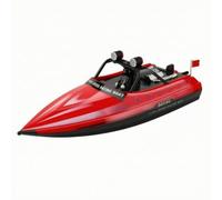 Baoblaze Lancha a Control Remoto Jet Eléctrica, Rojo, Lancha De Carreras A Control Remoto Modelo WL917 con Propulsión A Chorro