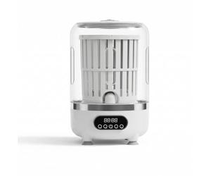 Baoblaze Lavadora Portátil Mini Lavadora Secadora Centrífuga Tapa Redonda Transparente Control Táctil Plástico 3L Adecuada para Uso Diario Microapartamentos Vacaciones, White, 909 English