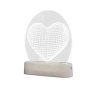 Baoblaze Letrero de lámpara de neón LED con forma de corazón, luz nocturna para el Día de Valentín, adorno de escritorio, decoración 3D para el día de
