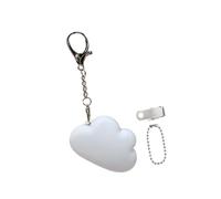 Baoblaze Luz LED táctil para bolso, práctica y elegante, llavero con luz para mochila cruzada, Nube Blanca