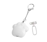 Baoblaze Luz LED táctil para bolso, práctica y elegante, llavero con luz para mochila cruzada, Pata de Gato Blanca