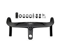 Baoblaze Manillar Integrado Barra de Carretera con Potencia Integrada Manillar para Bicicleta Manillar Carbono Ligero Integración Completa con Cableado Interno, 420x100 mm