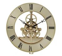 Baoblaze Mecanismo de Reloj Ensamblaje Movimiento Visibilidad Estructura Mecánica Carátula Redonda Detalle Decorativo Adecuado para Decoración de Hogar Entrada Oficina, Gold, Skm3p-hd1-G