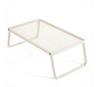 Baoblaze Mesa Auxiliar Plegable Mesa Lateral Mesa Baja Mesa Portátil con Tablero y Estructura de Metal Ahorro de Espacio Adecuada para Salón Dormitorio Balcón, 60cm X 40cm X 28cm, Negro