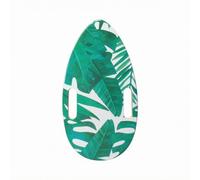 Baoblaze Mini Skateboard Deck Tabla Patineta Mini Longboard Gota Madera Arce con Superficie Pulida Laterales Adecuada para Montajes Creativos Coleccionistas, Hojas De Plátano, 44 Cm X 25 Cm