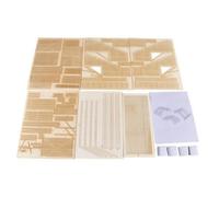 Baoblaze Modelo Hangar Maqueta Diorama Estructura Kit de Edificación con Bastidor Realista y Gran Cubierta Piezas Planas de Madera para Montaje Adecuado para