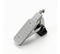 Baoblaze Pedal de Techo para Coche Escalón de Puerta Peldaño Antideslizante Plegable Aleación de Aluminio Reforzada con Toalla de Microfibra Adecuado para, Plateado