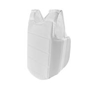 Baoblaze Protector de Pecho de Karate Chaleco Peto Protector con Estructura Acolchada Ligera y Sujeción Estable Exterior Resistente y Flexible Adecuado para , Blanco , XS