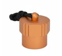Baoblaze Protector Regulador de Etapa Regulador Tapa Accesorio Tapón con Cuerda de 33cm Protege contra Polvo y Humedad Adecuado para Salidas Alquiler de Equipo, Naranja, Rosca Interna