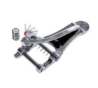 Baoblaze Puente vibrato y trémolo para guitarra eléctrica con tornillos, varilla oscilante inoxidable para guitarristas y músicos, Plata