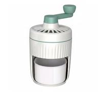 Baoblaze Rallador de Hielo Manual Máquina Manual Trituradora de Hielo para Bebidas Frías Procesador Fácil de Usar con de Adecuado para Fiestas Reuniones Sociales, Verde Turquesa