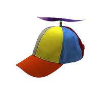 Baoblaze Sombrero de Hélice de Arco Iris Divertido Colorido Ajustable Sombreros de Disfraces Unisex Gorra de Béisbol Gorra de para, Kids PurplePropeller