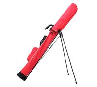 Baoblaze Soporte de Equipos de Golf Bolsa de Golf Bolsa con Soporte Portaequipos Porta Palos con Revestimiento Impermeable en Nylon y Apertura Fácil para, Rojo