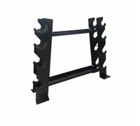 Baoblaze Soporte de Mancuernas Estante Portapesas Organizador Bastidor Layout de Varios Compartimentos para Pesas de Diferentes Tamaños y Aprovechamiento del, Negro, Modelo Insignia