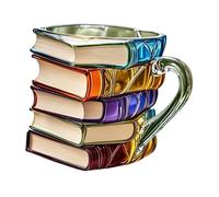 Baoblaze Taza de resina con forma de libro pintado en 3D, ligera, para decoración del hogar, ideal para miembros de clubes de lectura, bibliófilos, lectores y, Style a