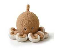 Baoblaze Tope de Puerta de Peluche Tope Sujeta Retenedor Textil Ponderada con Tentáculos Suaves Alrededor de la Base Trato Delicado con, Marrón