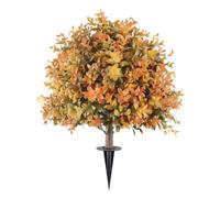 Baoblaze Topiario con Estaca Versátil Topiario Esférico Artificial Realista Planta Artificial con Estaca para Oficina, Entradas, Puntiagudo Otoño