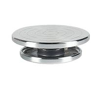 Baoblaze Torno de Alfarería para Decorar Rueda Mesa Metálica Giratoria Estable Adecuada para Actividades DIY Hogares Estudios Artísticos, 15CM