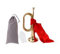 Baoblaze Trompeta de exploración que, trompeta de clásica profesional, mini instrumento de viento para banda escolar, principiantes, 4 Piezas